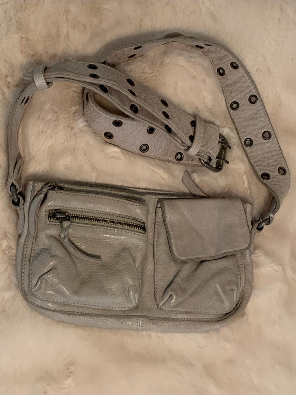 Free People Wade Sling Bag Light Gray - Picture 5 of 14